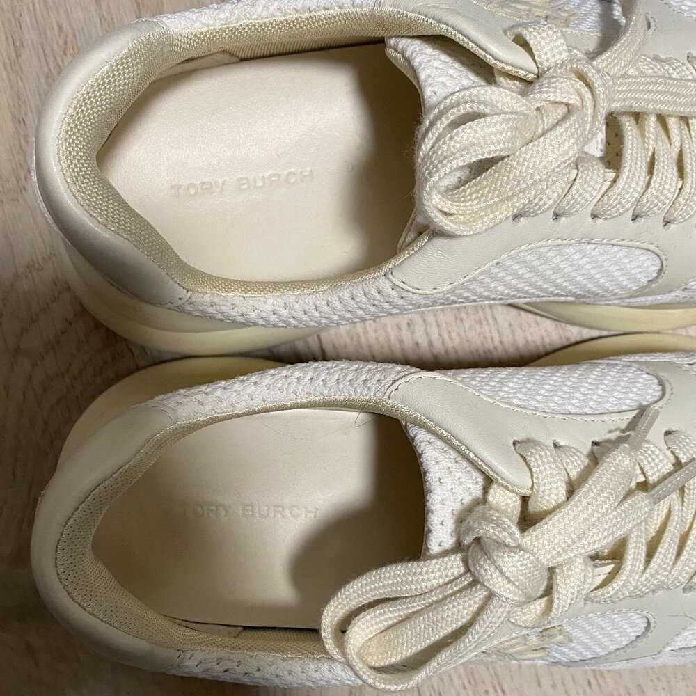 Tory Burch Cream/Off-White Women's Sneakers - Picture 9 of 13